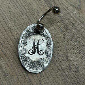 Wendell August Forge Monogram "H" Keychain